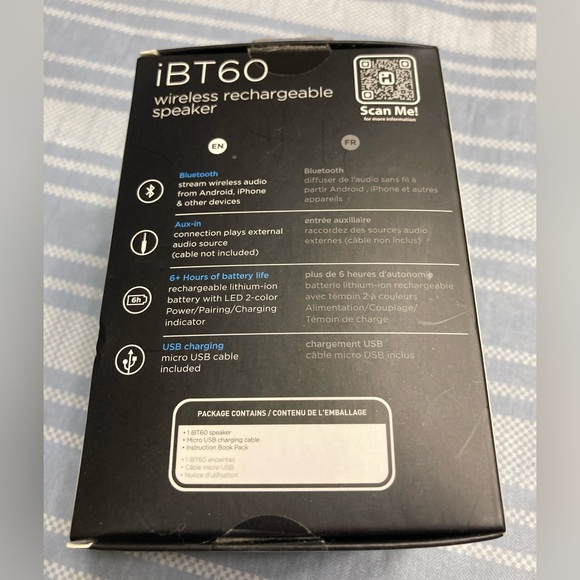 NWT iHome wireless “iBT60” rechargeable speaker. - Picture 5 of 7